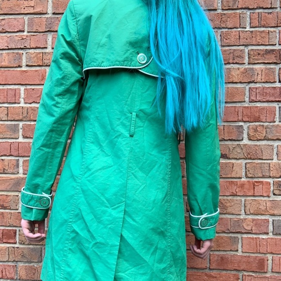 Tommy Hilfiger Kelly Green Duster Coat - Picture 4 of 4